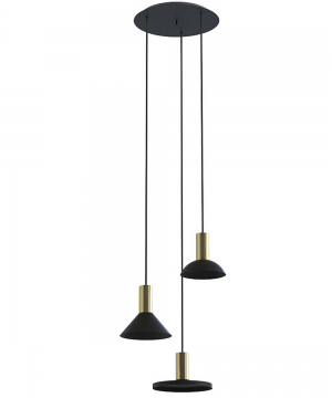 Подвесной светильник Nowodvorski 8030 Hermanos III Black/Solid Brass