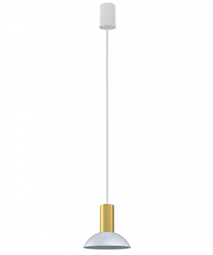 Підвісний світильник Nowodvorski 8037 Hermanos C White/Solid Brass