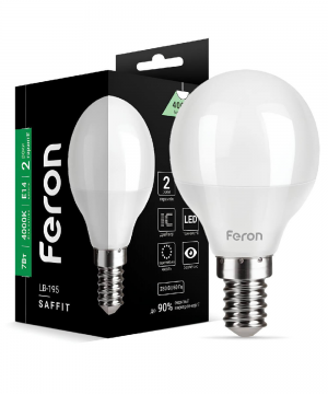Лампа светодиодная Feron LB-195 E14 7W 4000K