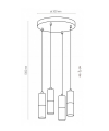 Підвісний світильник Tk Lighting 4354 Elit White Фото - 1