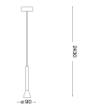 Підвісний світильник Ideal Lux 279794 Diesis SP Фото - 1