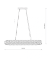 Люстра Nowodvorski 11707 Luxora Oval LED Фото - 1