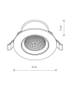 Точковий світильник Nowodvorski 10547 Egina 5W 4000K Фото - 1