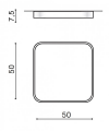 Стельовий світильник Azzardo AZ2759 Quadro 60W 2700-6500K Фото - 1