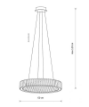 Люстра Nowodvorski 11705 Luxora Round LED 1x30W 3000K 2700Lm Фото - 1
