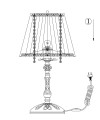 Настольная лампа Freya FR2220-TL-01-W Omela Фото - 1