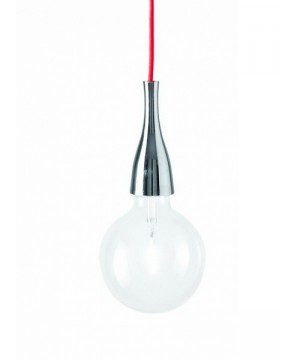 Подвесной светильник IDEAL LUX 009384 MINIMAL SP1 CROMO Подвесной светильник IDEAL LUX 009384 MINIMAL SP1 CROMO