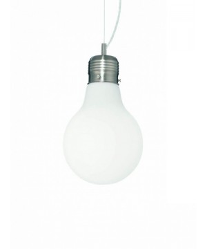 Подвесной светильник IDEAL LUX 007137 LUCE SP1 SMALL BIANCO Подвесной светильник IDEAL LUX 007137 LUCE SP1 SMALL BIANCO