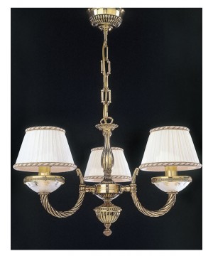 Подвесная люстра RECCAGNI ANGELO L 4760/3 Oro Francese Подвесная люстра RECCAGNI ANGELO L 4760/3 Oro Francese