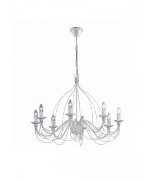 Подвесная люстра IDEAL LUX 005898 CORTE SP8 BIANCO ANTICO Подвесная люстра IDEAL LUX 005898 CORTE SP8 BIANCO ANTICO